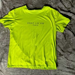 Neon Green Paris shirt